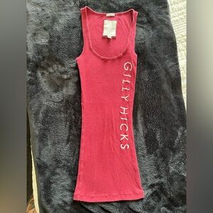 ✨vintage✨ burgundy Gilly Hicks racerback tank top